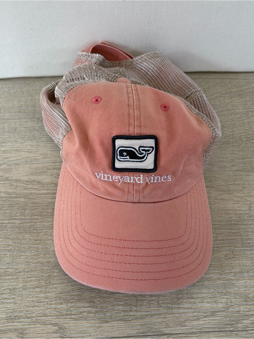 Vineyard Vines trucker hat Coral pink Mesh Baseball Cap women’s